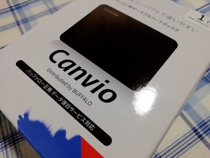 東芝 Canvio 1TB ポータブルHDD HD-TPA1U3-B